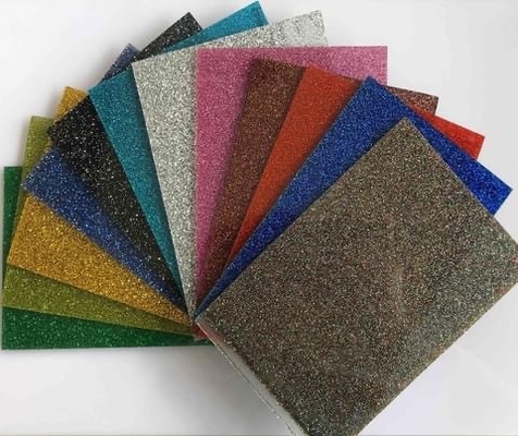 comprare 3mm 4mm 5mm Glitter brillante Acrilico Decorazione della parete Formaggio di colata online manufacture