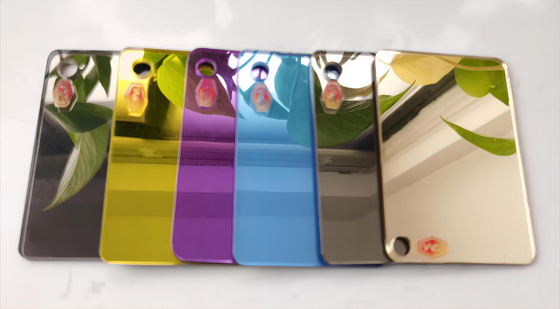 comprare Colore rosa oro specchio foglio di acrilico con retro adesivo pannelli di specchio acrilico online manufacture