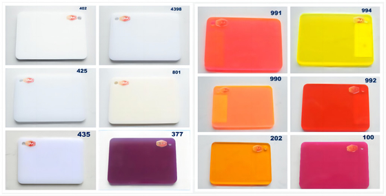 comprare Fogli acrilici colorati personalizzati con resistenza agli graffi e alta trasmissibilità online manufacture