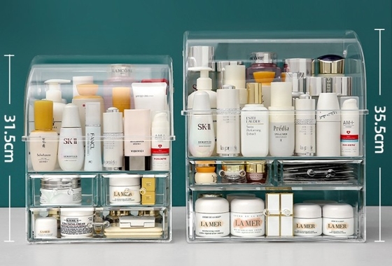 comprare Tendenza trasparente trasparente trucco Acrilico Cosmetico Scatola rossetto Jelwery Display Box di stoccaggio online manufacture
