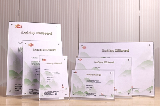 comprare Magnetico a forma di L Tenitore di cartelloni acrilici Desktop Cartelloni da tavolo Menù per hotel Ristorante Stand di esposizione online manufacture