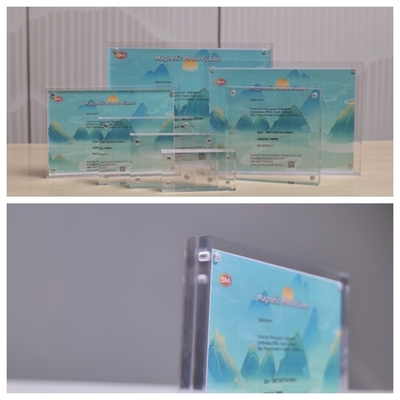 comprare Foto trasparente trasparente quadro fotografico magnetico acrilico poster display stand online manufacture