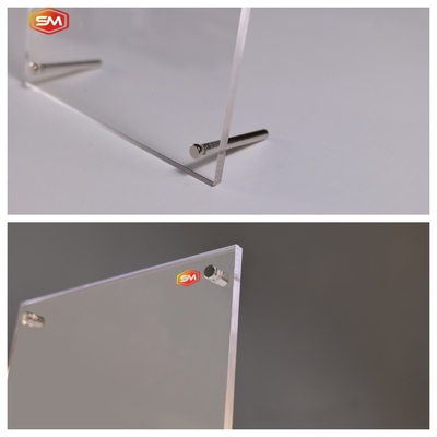 comprare Cornice fotografica in acrilico con viti di supporto Piede 5x7 pollici A4 supporto per foto online manufacture
