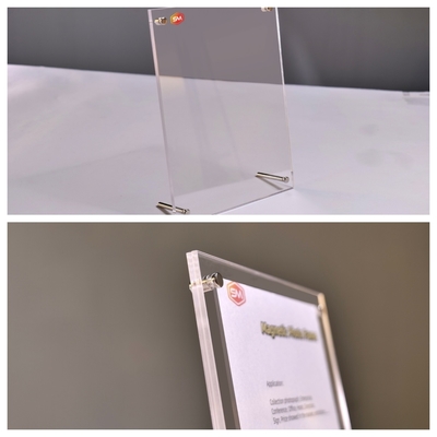 comprare Display a due lati trasparente a tavola galleggiante Acrilico online manufacture