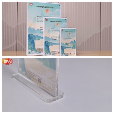 comprare Tenitore di segnale acrilico a forma di T a 2,5 mm rotondo con supporto per display magnetico fabbricazione online