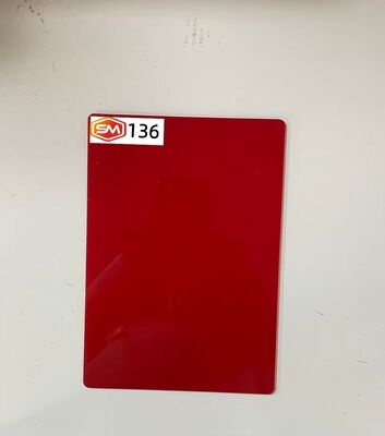 comprare Vibrant Red Cast Acrylic Sheet 22mm Thick Panel for Retail Display Fabrication online manufacture