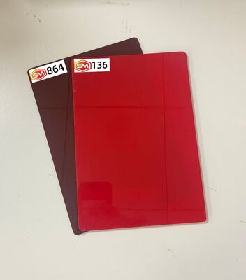 comprare Lastra in acrilico colato color rosso ruggine, spessore 18mm, per la costruzione di espositori per negozi online manufacture