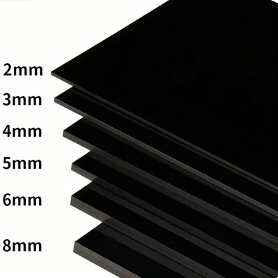 comprare Lastra acrilica smerigliata nera da 2-8 mm su misura online manufacture
