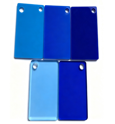 comprare Lastra acrilica di colore blu uniforme con elevata trasmissione luminosa e facile lavorazione per illuminazione scenica online manufacture