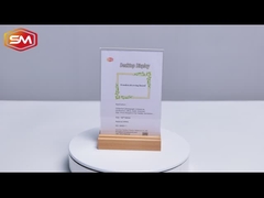 Tenitore di segnale acrilico a forma di T con due scanalature