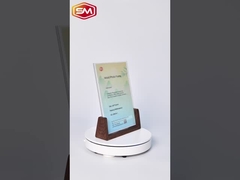 Cornice fotografica in acrilico con base in legno