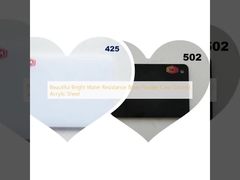 Bello, luminoso, resistente all'acqua, foglio acrilico colorato flessibile da 8 mm