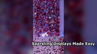 Fogli acrilici glitterati per esposizioni straordinarie