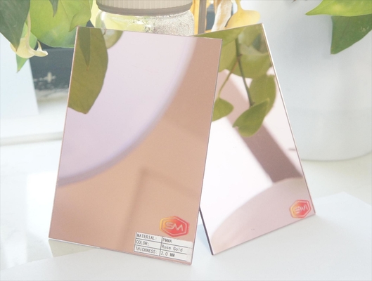 Fabbrica personalizzata Colore 4x8ft 1-6mm Self Adhesive Mirror Acrylic sheet