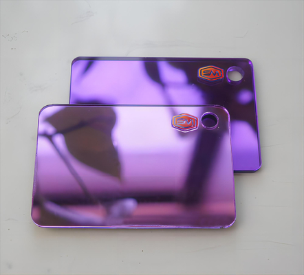 Esempio gratuito 1.8mm Specchio a doppio lato Foglio acrilico Glitter Panel Foglio specchio di plastica