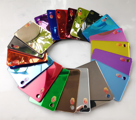 0.6mm-6mm Specchio personalizzabile foglio acrilico unidirezionale decorativo grande dimensione