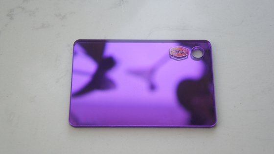 Dimensione personalizzata 1MM 2MM 3MM foglio di acrilico specchio in oro