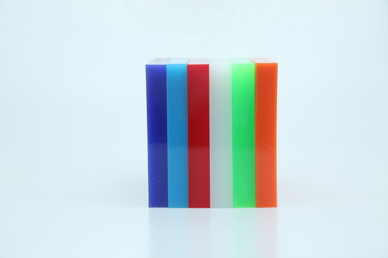 Fuso PMMA Diversi colori di foglio acrilico di plastica Plexiglass economico per la pubblicità