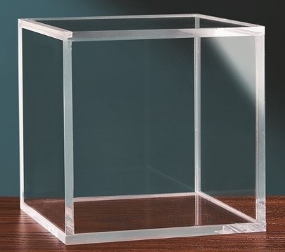 Caselle di visualizzazione acriliche trasparenti di alta trasparenza per oggetti da collezione