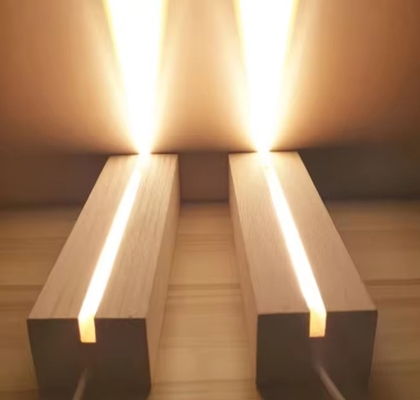 Rettangolo 20*20cm Tavolo di Memorie Legno Massello Illumina Acrilico Stand Per Fai da Te