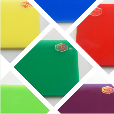 Durabilità Carta di plastica acrilica colorata versatile per varie applicazioni e industrie