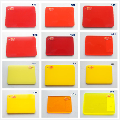 Carta acrilica rosso traslucido acrilica a colori personalizzati per disegni unici e personalizzati 3mm carta acrilica fusa