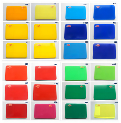Fogli acrilici colorati di colata personalizzati per le varie esigenze del cliente 4x6 fogli acrilici