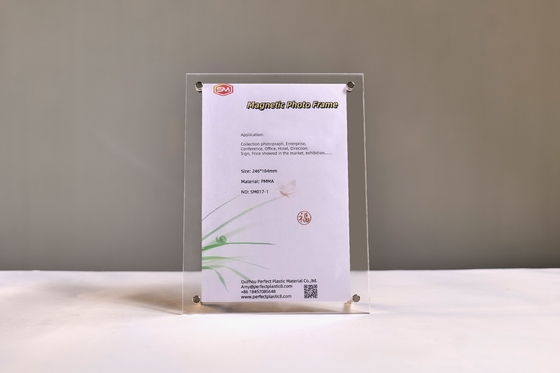 Quadro fotografico acrilico trasparente 4x6 dimensioni Con telaio fotografico in vetro in piedi per la tavola
