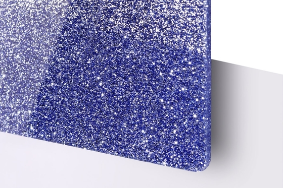 Carta acrilica glitter di plastica trasparente e lucida a colori per la decorazione fai da te