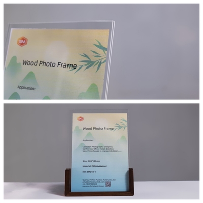 Quadro fotografico acrilico con base in legno