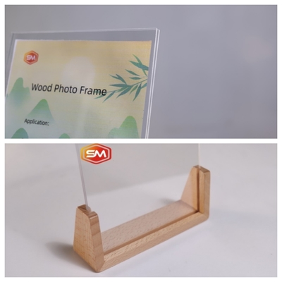 Quadro fotografico acrilico trasparente con base in legno Densità ecologica 1,20 g/cm3