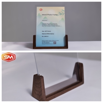 Incorporato quadro fotografico in acrilico con base in legno