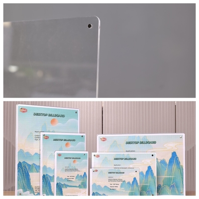 Fabbrica cinese Strong Magentic A4 T Forma Acrilico Sign Holder per Tavolo Standing