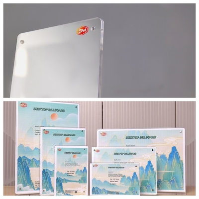 Prodotto di fabbrica Magnetico a forma di T Tenitore di cartelloni acrilici Perspex in piedi