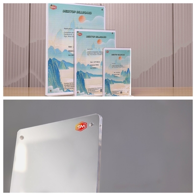 Display pratico a doppio lato con porta segnale acrilico a forma di T