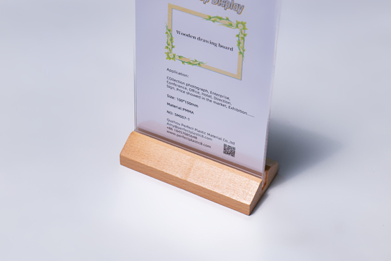 T forma triangolare base in legno acrilico blocco fotorame acrilico portafoto