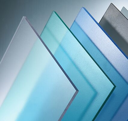 Fogli acrilici blu frosti da 18 mm per sfondo per schermi di marca