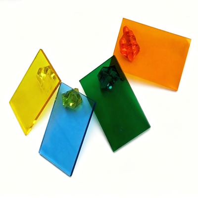 Pannello da costruzione sottile in acrilico trasparente colorato traslucido da 2 mm