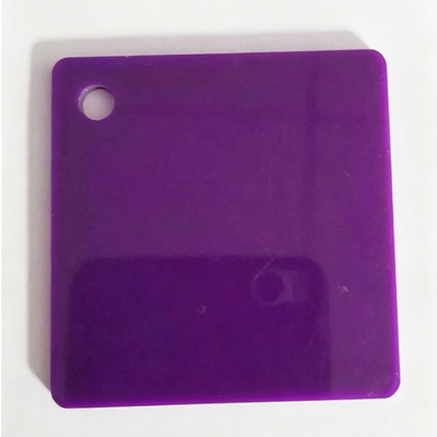 Fogli acrilici viola da 2 mm a 3 mm per lo schermo della cabina espositiva con alta trasmissione luminosa
