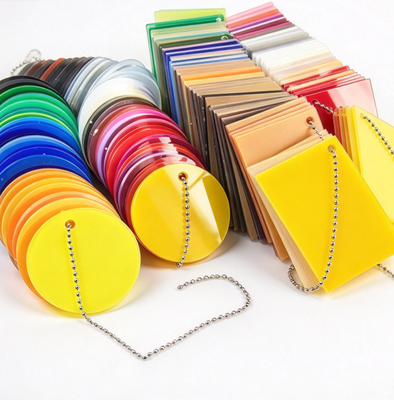 Carta acrilica colorata resistente agli graffi ad alta trasmissione luminosa con dimensioni personalizzabili per la fabbricazione di stand espositivi