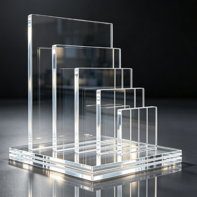 Lastra acrilica trasparente da 2 mm per vetrate di serre con pannello PMMA trasparente ad alta trasmissione luminosa
